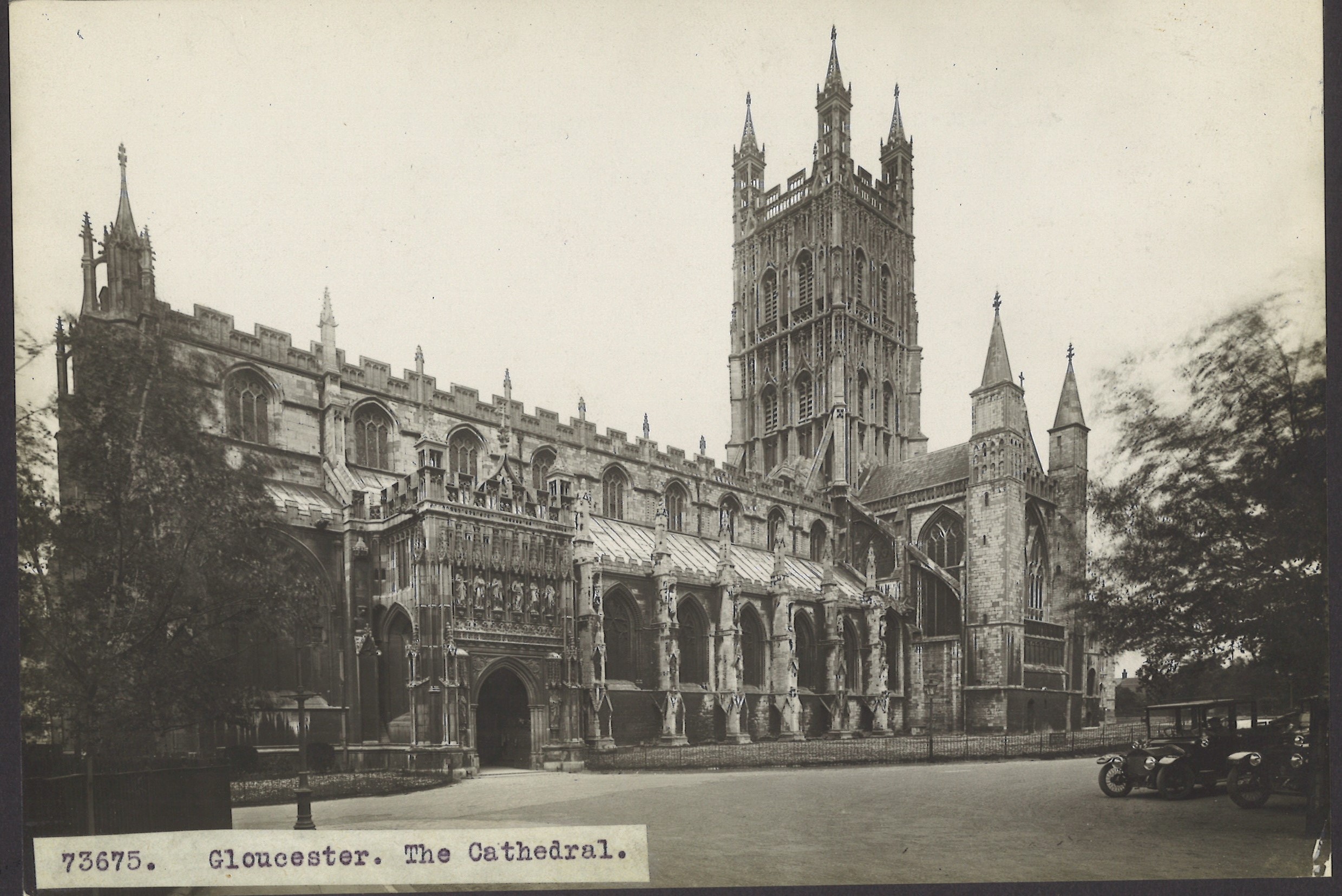 Image of Gloucester Cathedral from Gloucestershire Archives. 