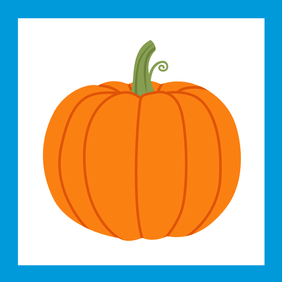Illustration of an orange pumpkin