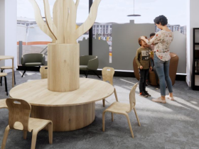 Artist's impression of the proposed new look for the library's Children's Area.