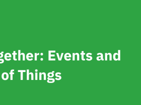 Banner with a green background that says: Greener Together: Events and The Library of Things