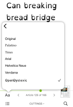 ePress opendyslexic font