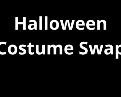 Text reading: Halloween Costume Swap